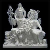 Shiva Parwati Ganesha Statue