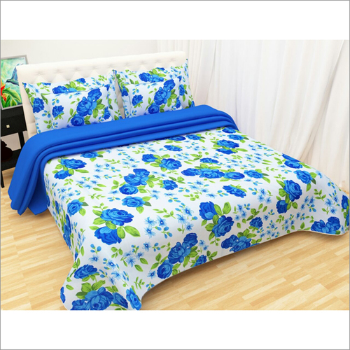 3d White Base Bedsheet