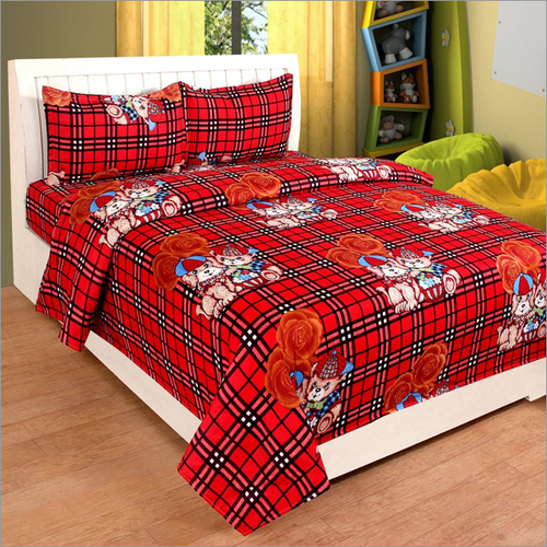Cartoon Print Bedsheets For Kids