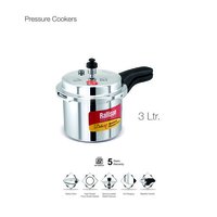 Hard Anodized Pressure Cooker - Durable Aluminum Alloy, 6 Liter Capacity | Fast Cooking, Easy Cleaning, Versatile Use