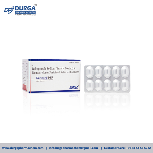 Rabeprazole Sodium Domperidone DSR Capsule - 96.3% Protein Binding | Targeted Acid Control for Gastroesophageal Reflux Disease