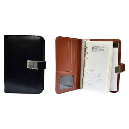 Leather Diary - Leather, Spiral Binding | Rounded Corners, Durable Cover, Smooth Surface Paper, Ideal for Cards and Essential Papers
