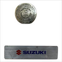 Silver Name Plate Application: Vehicle