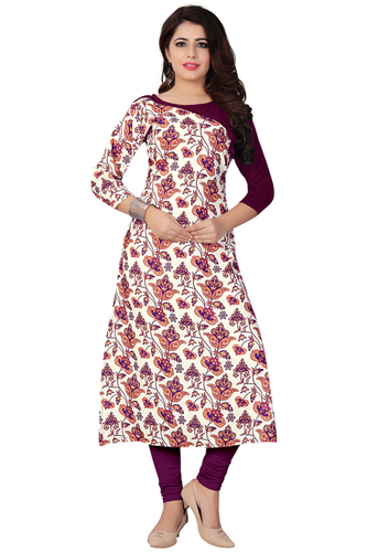 Purple Kashmiri Kurtis