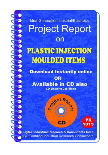 Plastic Injection Moulded Items Project Report eBook