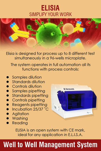 Elisa Test Machine Application: Immunology