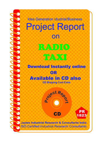 Radio Taxi Project Report ebook