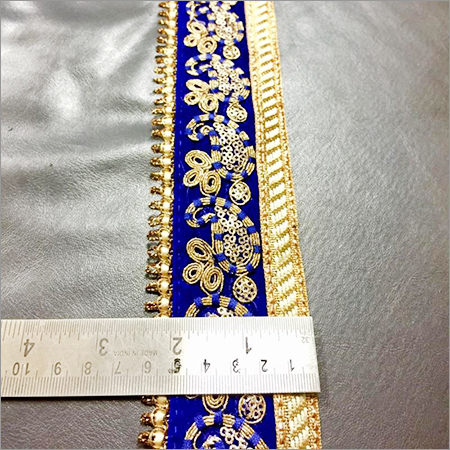 3mm Maharani Lace In Valvet - Fabric & Other Material | 3 MM Size, Embroidered Pattern, One Sided Design for Elegant Crafting