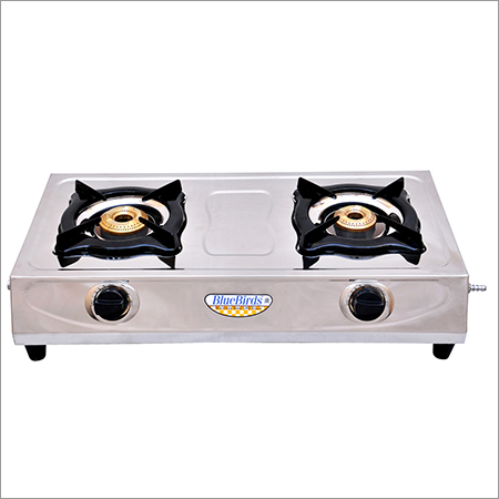 2 Burner Blue Birds SS LPG Gas Stove