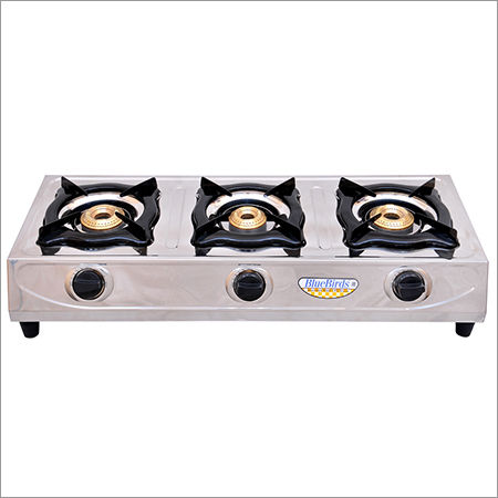 Three Burner Stainless Steel LPG Gas Stove