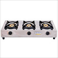 Three Burner Stainless Steel Lpg Gas Stove