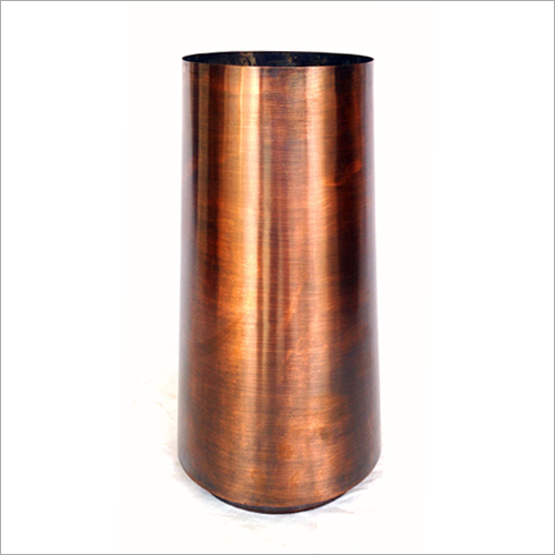 Copper Cylindrical Vase