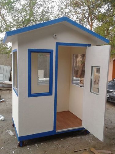 Security Cabin - Fiber-Reinforced Polymer, 8x6x8 Feet | Steel Door, Double-Glazed Windows, Portable, Durable, Weatherproof, Customizable