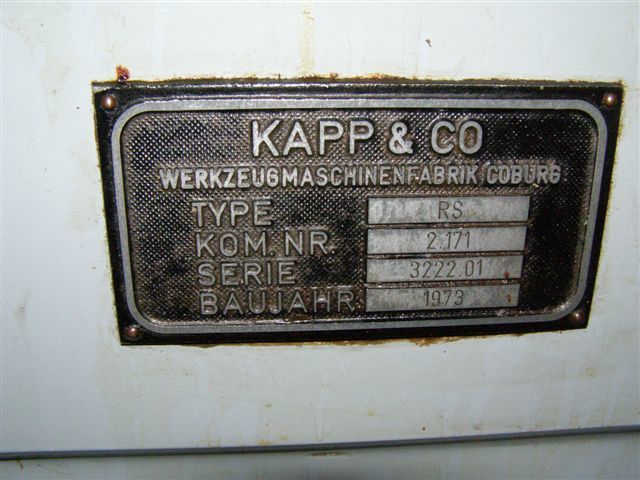 Kapp RS 1203 & RS 2003 Spline Grinding Machine For Sale