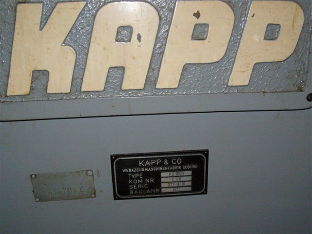 Kapp RS 1203 & RS 2003 Spline Grinding Machine For Sale