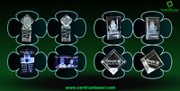 Crystal Paper Weight - Varied Dimensions, Clear Crystal Glass | Elegant Design, Laser Engraved, Ideal For Corporate And Pharma Gifting