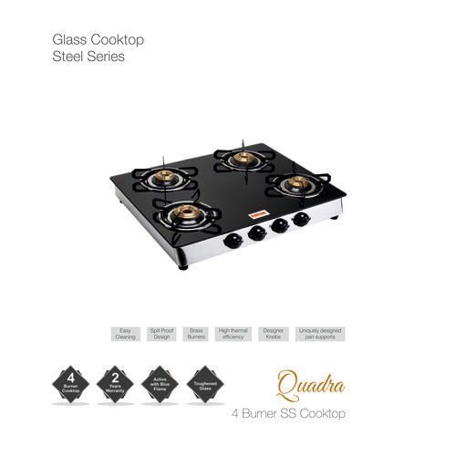 4 Burner Toughened Glass Stove