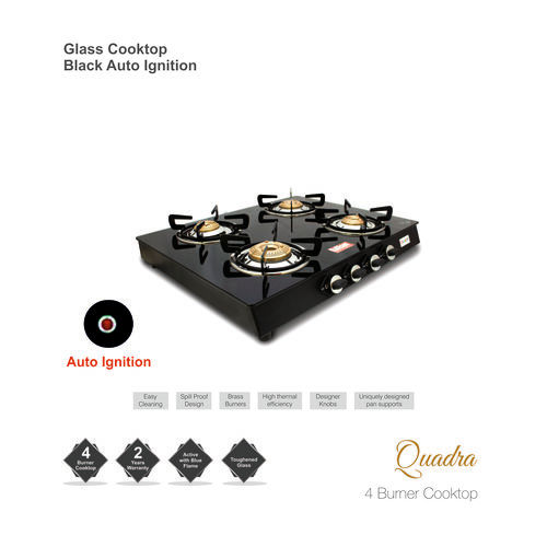 4 Burner Auto Ignition Gas Stove