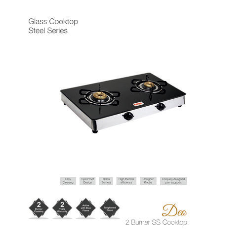 2 Burner Glass Stove