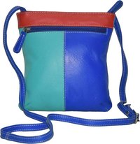 Multi Color Leather Crossbody Bag