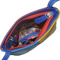 Multi Color Leather Crossbody Bag