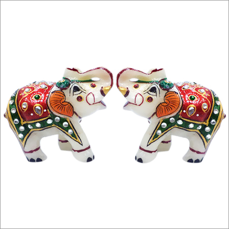 Marble Elephant Statue