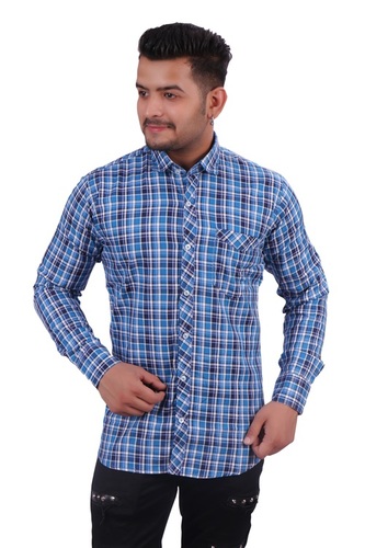 Mens Checked Slim Fit Shirt