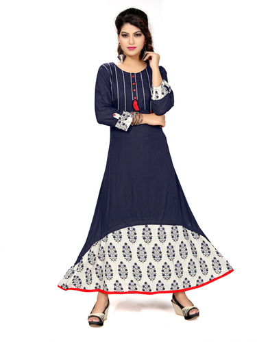 Blue Anarkali Kurtis