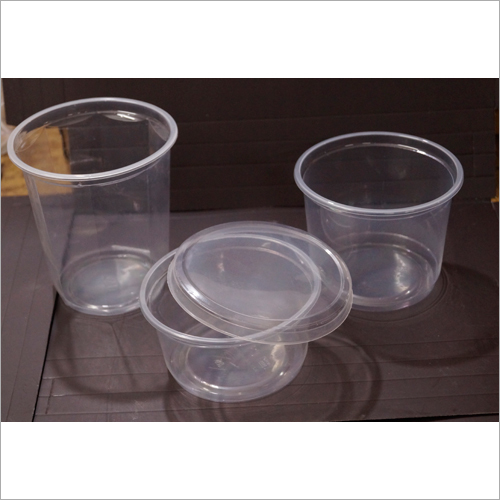 White Pp Round Containers
