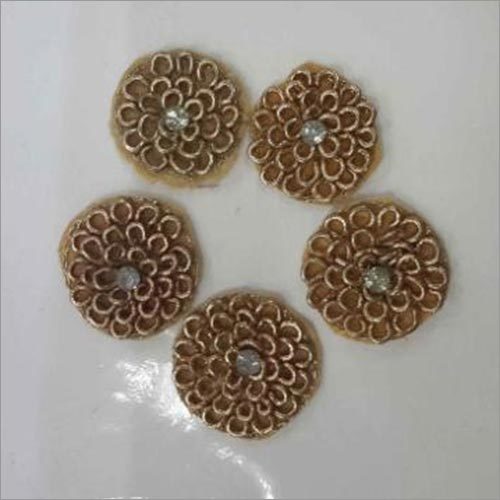 Motif Fabrics - One-Sided Embroidered Design | Golden Color Elegance