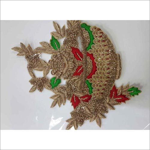 Fancy Motifs - Embroidered Fabric, One-Sided Design | Intricate Patterns, Elegant Aesthetic