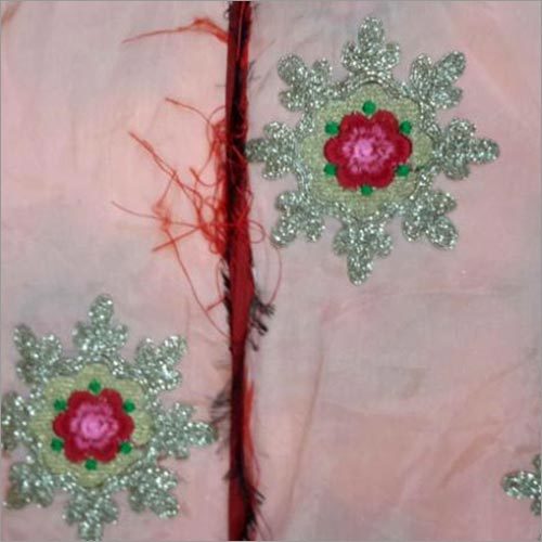 Silk Embroidery Fabrics - Luxurious Silk Exquisite Embroidered Texture | Ideal for Sarees and Gowns