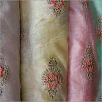 Embroidered Net Fabrics - Silk Material, Elegant Embroidery | Perfect For Saree And Gown Creations