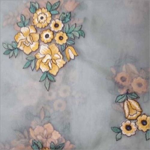 Embroidered Soft Net Fabrics - Silk, Soft Textured | Perfect for Elegant Sarees and Gowns, Intricate Embroidery Design