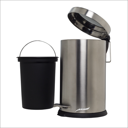 Pedal Solid Bin - Stainless Steel, 7x10 & 8x12 & 10x14 Inches | Manual Operation, Exceptional Accessibility