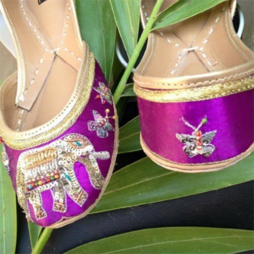 Purple Colorful Punjabi Jutti