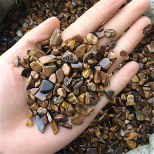 Tiger Eye Gemstones Chips Grade: Super Polished