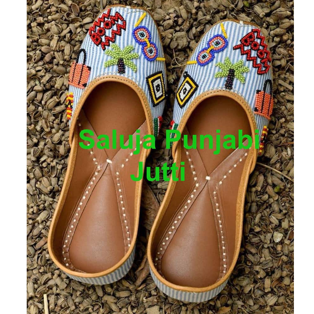 Jutti - Leather & Cotton Upper, All Sizes Available | Pista Color, Flat Heel, Customized Logo, Lightweight Design