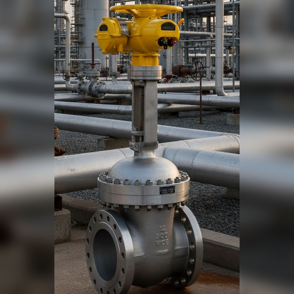Cast Steel Gate Valve Motorized Operated