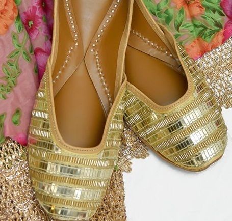 Wedding Shoes Punjabi, Color : Golden at Rs 600 / Pair in Ambala | Shahi  Handicraft
