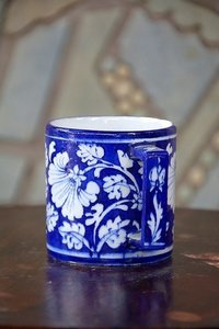 Blue Pottery Mug