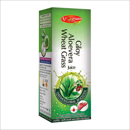 Giloy Aloe Vera Wheat Grass Juice