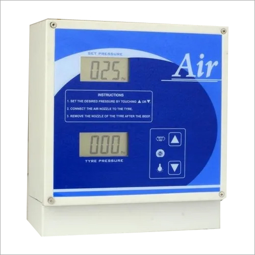 Digital Air Tyre Inflator - Color: White Blue