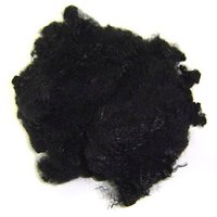 Black Recycled Polyester Staple Fibre