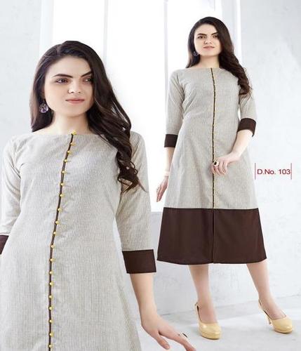 Multi Polyester Kurtis