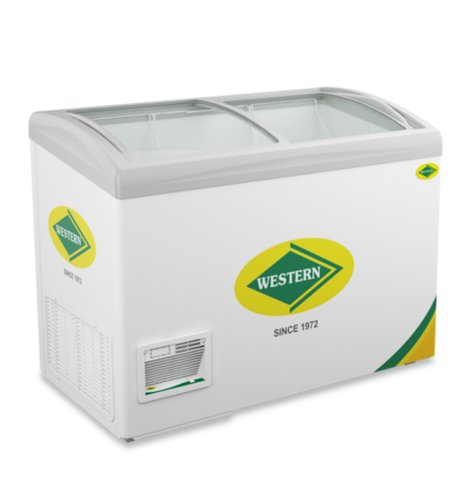 Curved Glass Top Chest Freezer