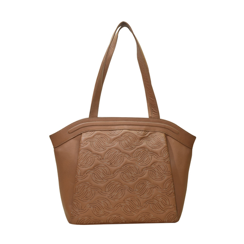 Tan Women Leather Shoulder Bag