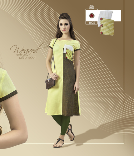 Multi Color Silk Kurtis