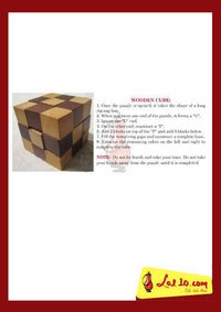 Wooden cube puzzle