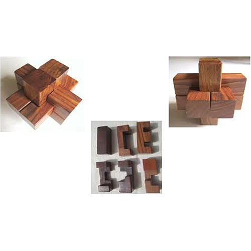 Natural Intersecting Wooden Logs Puzzle
